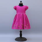Pink Embroidered Frock | Soft & Comfortable