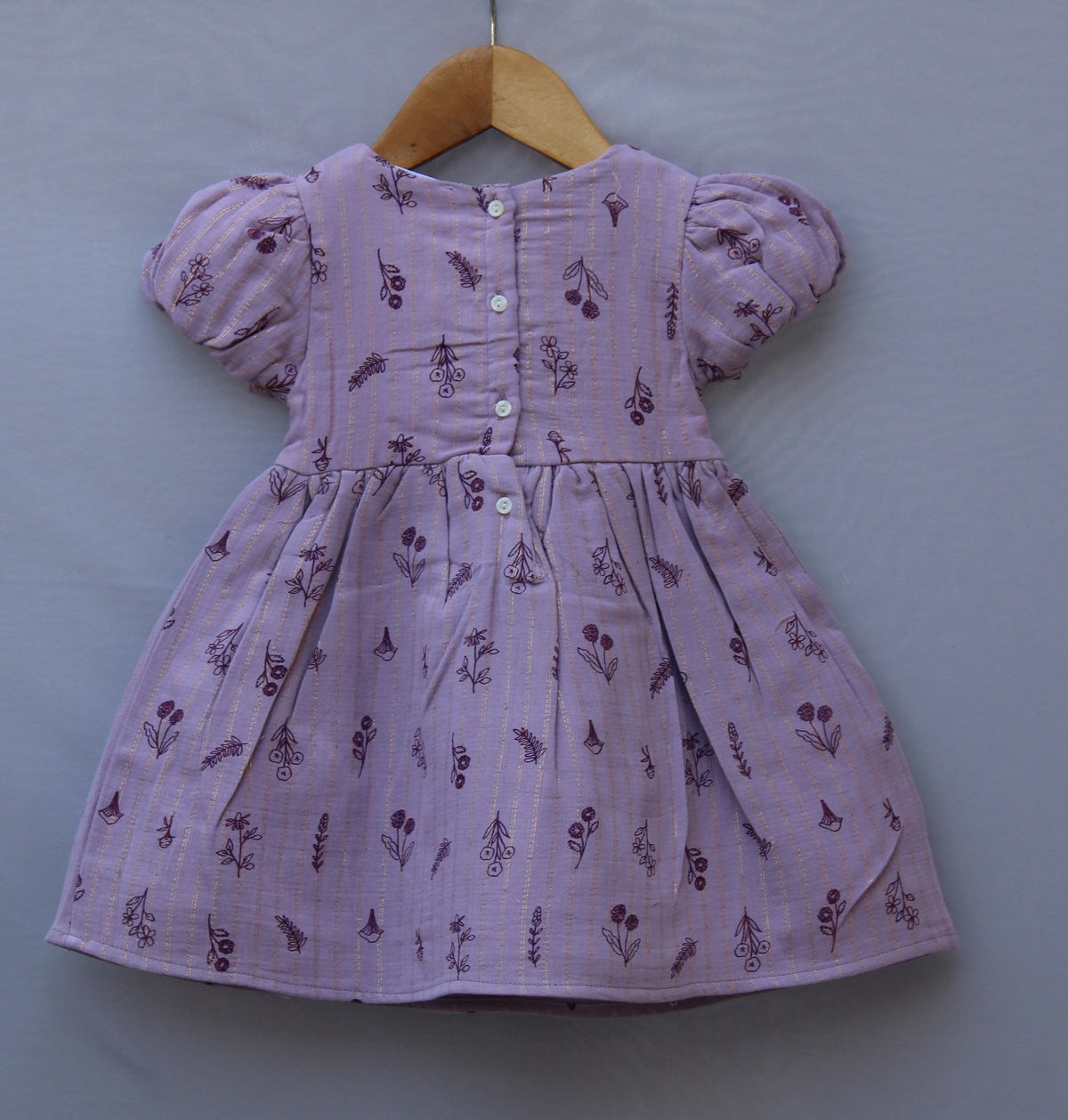 Lavender Smocked Frock | Soft & Comfortable Kids Dress