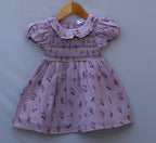 Lavender Smocked Frock | Soft & Comfortable Kids Dress