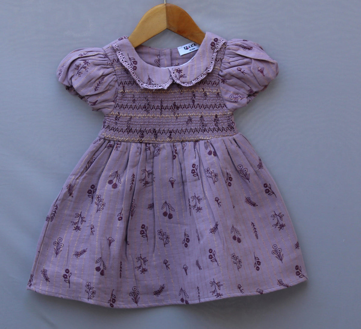 Lavender Smocked Frock | Soft & Comfortable Kids Dress