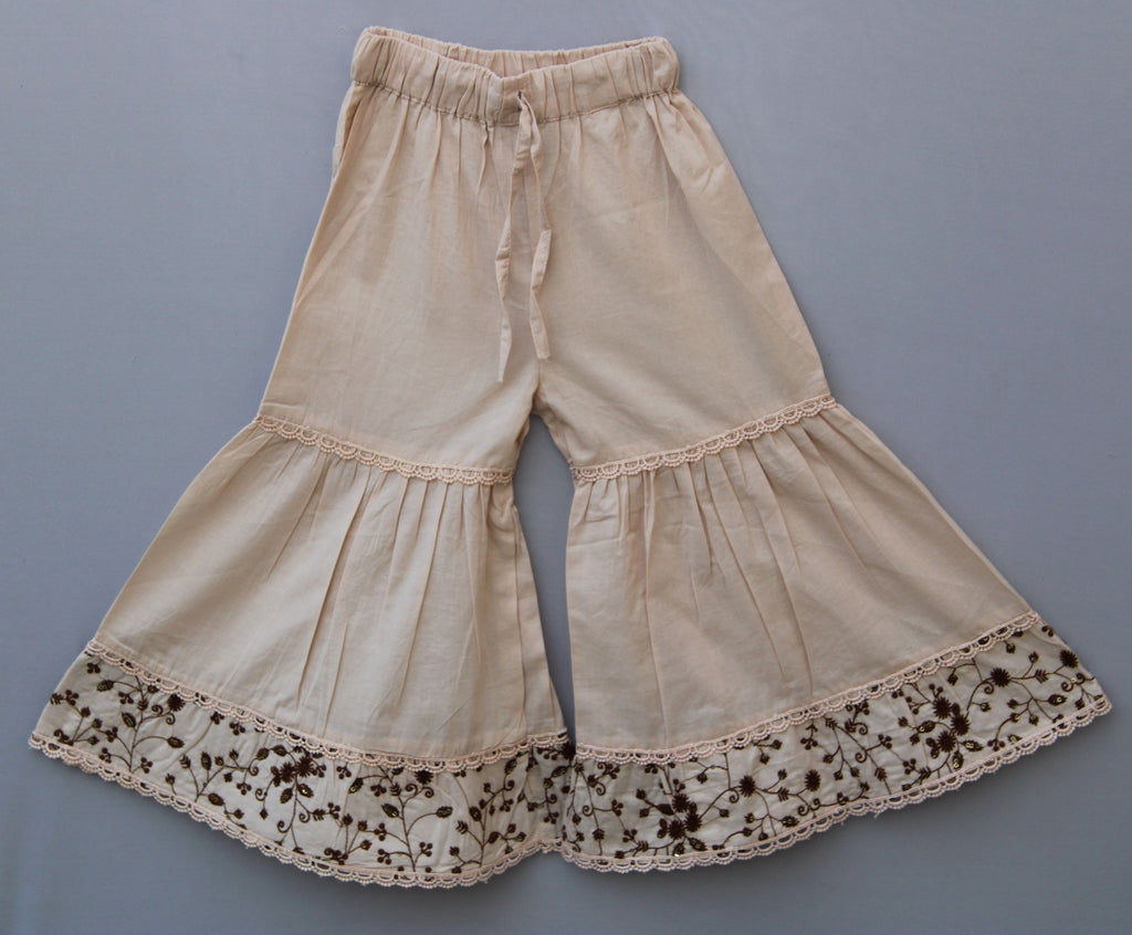 Embroidered Kurti & Sharara Set Soft & Comfortable Kids Ethnic Wear