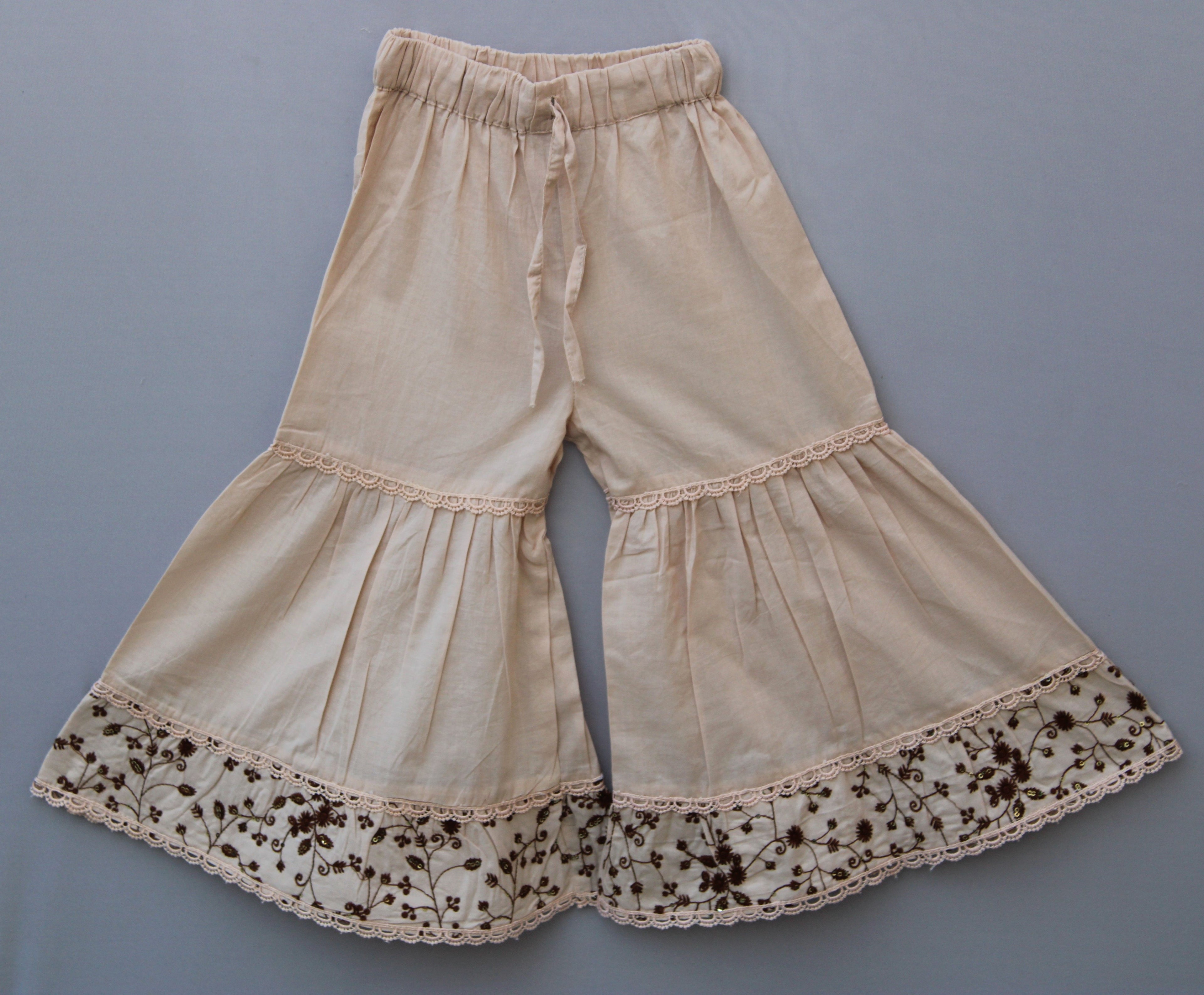 Embroidered Kurti & Sharara Set Soft & Comfortable Kids Ethnic Wear