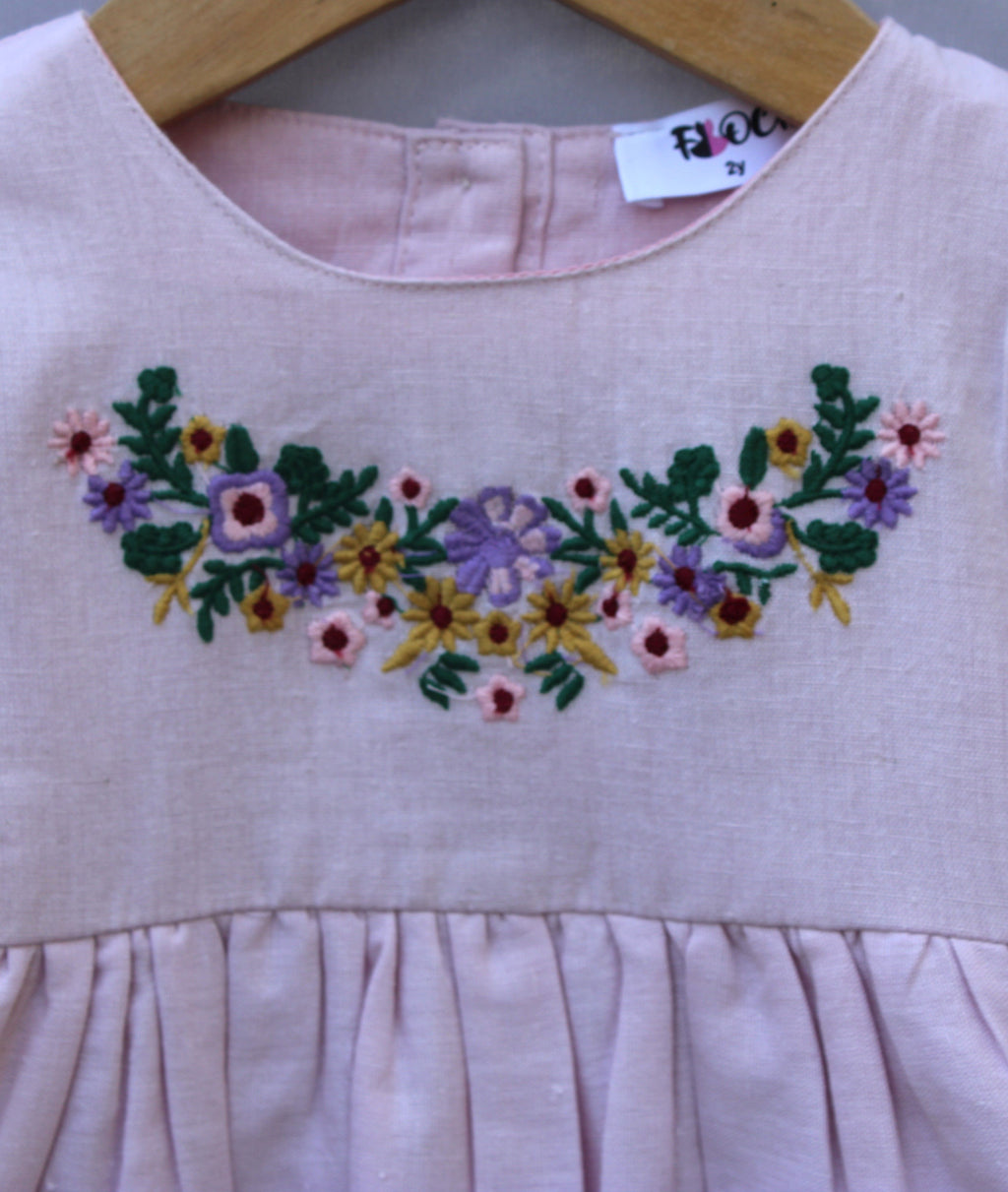 Girl Embroidered Frock with Pockets