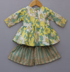 Floral Printed Kurti & Sharara Set | Pure Cotton Ethnic Dress