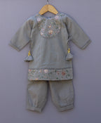 Premium Embroidered Baby Girl Kurti Pant Set | Soft Cotton Ethnic Wear