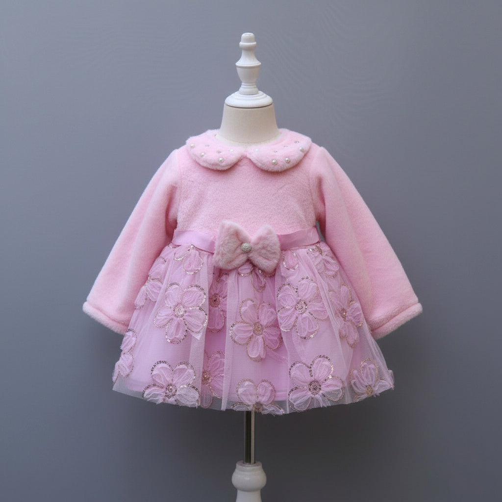 Winter Party Dress – Soft Fur Bodice