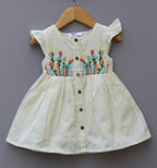 Embroidered  Cotton Frock – Soft, Elegant & Comfort Wear