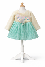 Party Wear Frock – Soft Fur Bodice & Sparkling Net Skirt