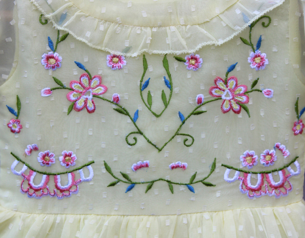 Girls Embroidered  Party Wear Frock – Soft, Elegant & Princess-Style Outfit