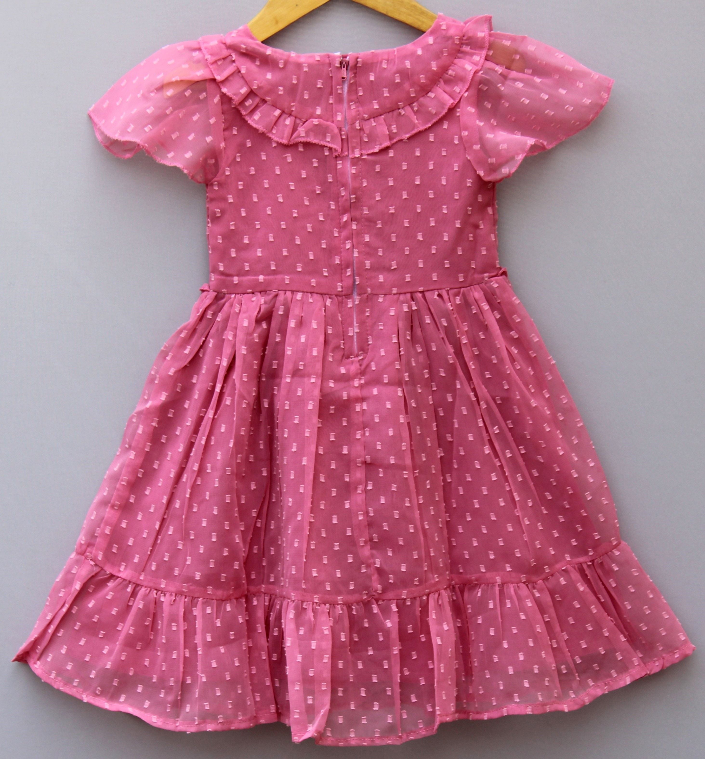 Girls Embroidered Party Wear Frock – Soft, Elegant & Princess-Style Outfit