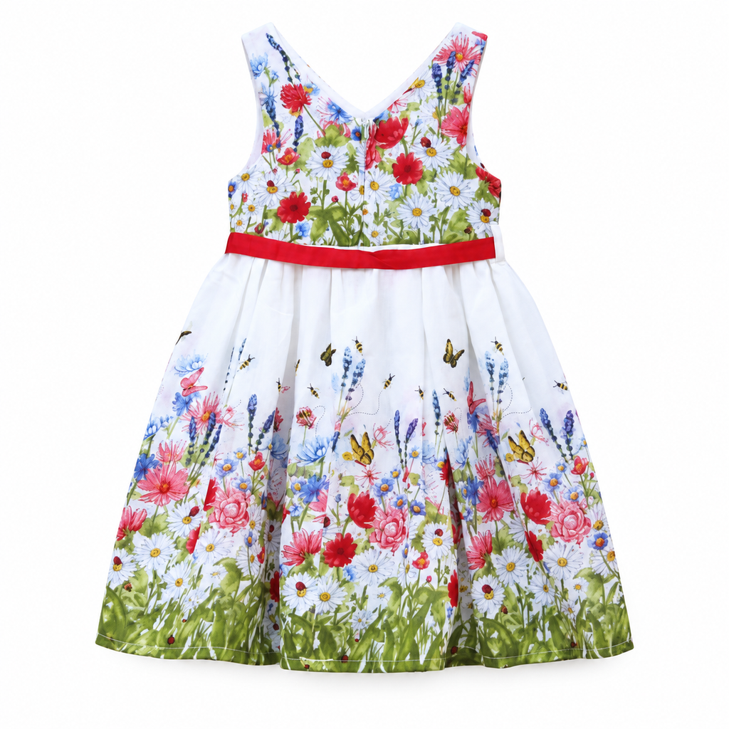 Floral Chiffon girls  Frock