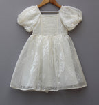 White Organza Party Wear Dress
