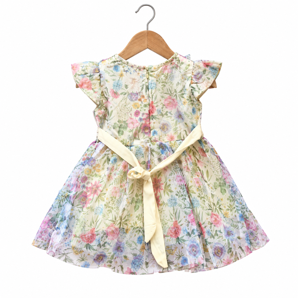 Toddler net mesh party dress