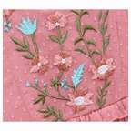 Peach Embroidered Net Party Frock for Baby Girls