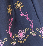 Beautiful Navy Blue Cotton Dress
