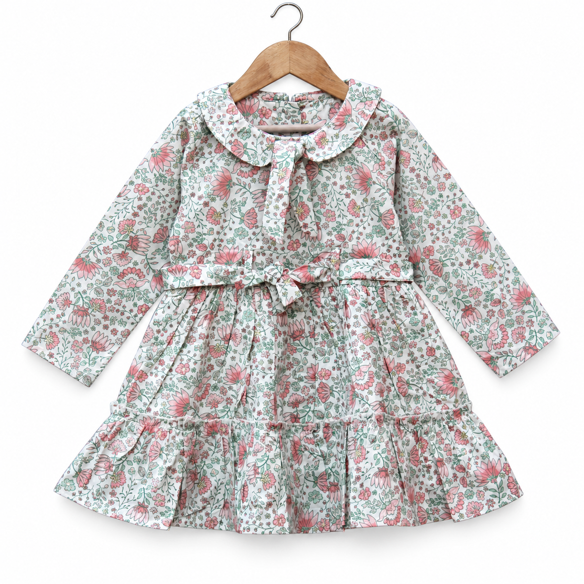 Cotton Floral Long Sleeve Frock