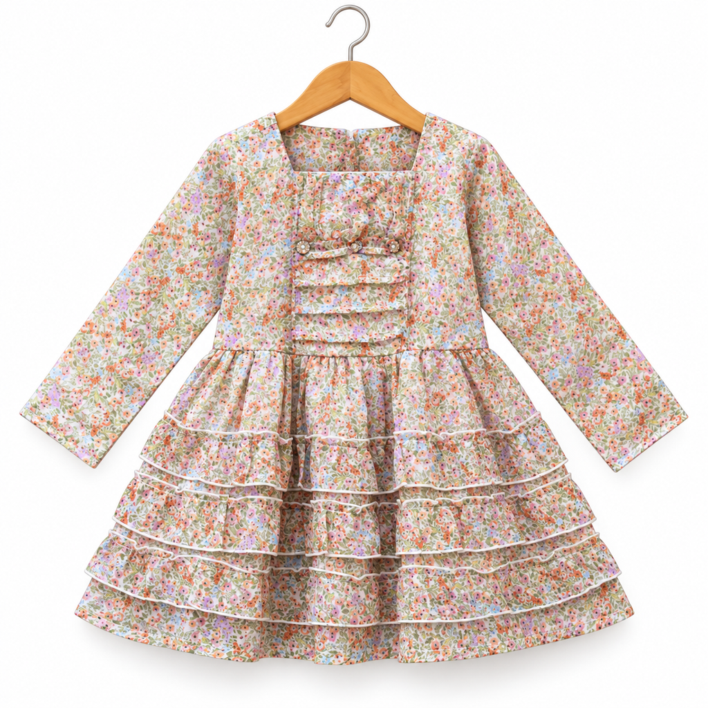 Girls Premium Chiffon  Frock