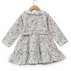 Cotton Floral Long Sleeve Frock