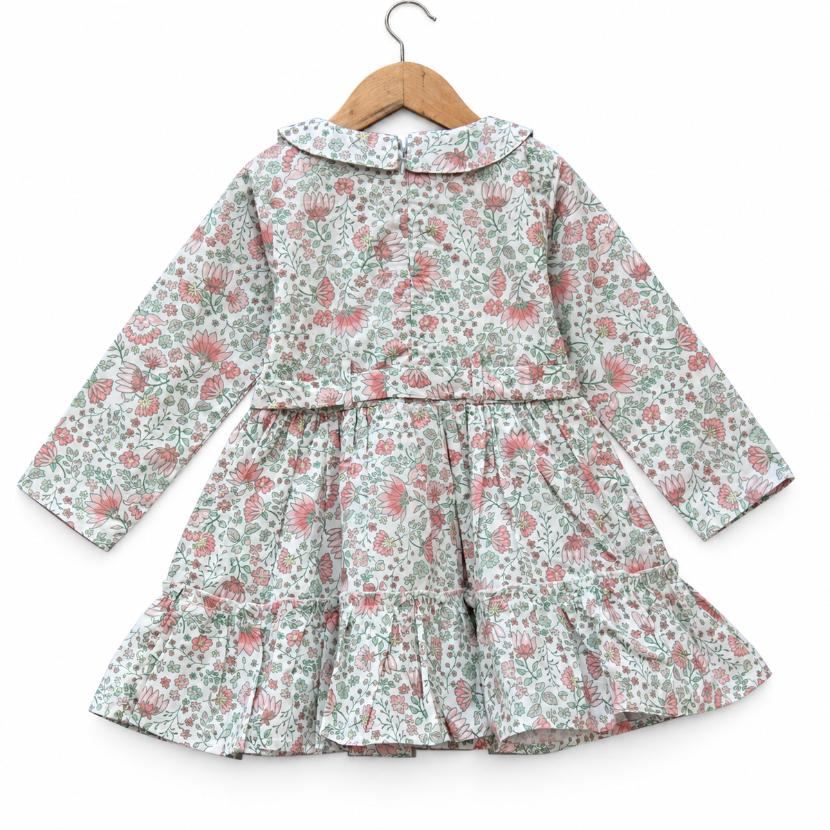 Cotton Floral Long Sleeve Frock