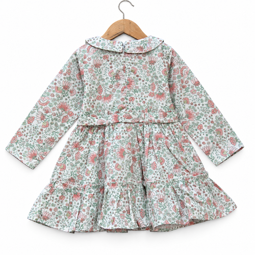 Cotton Floral Long Sleeve Frock