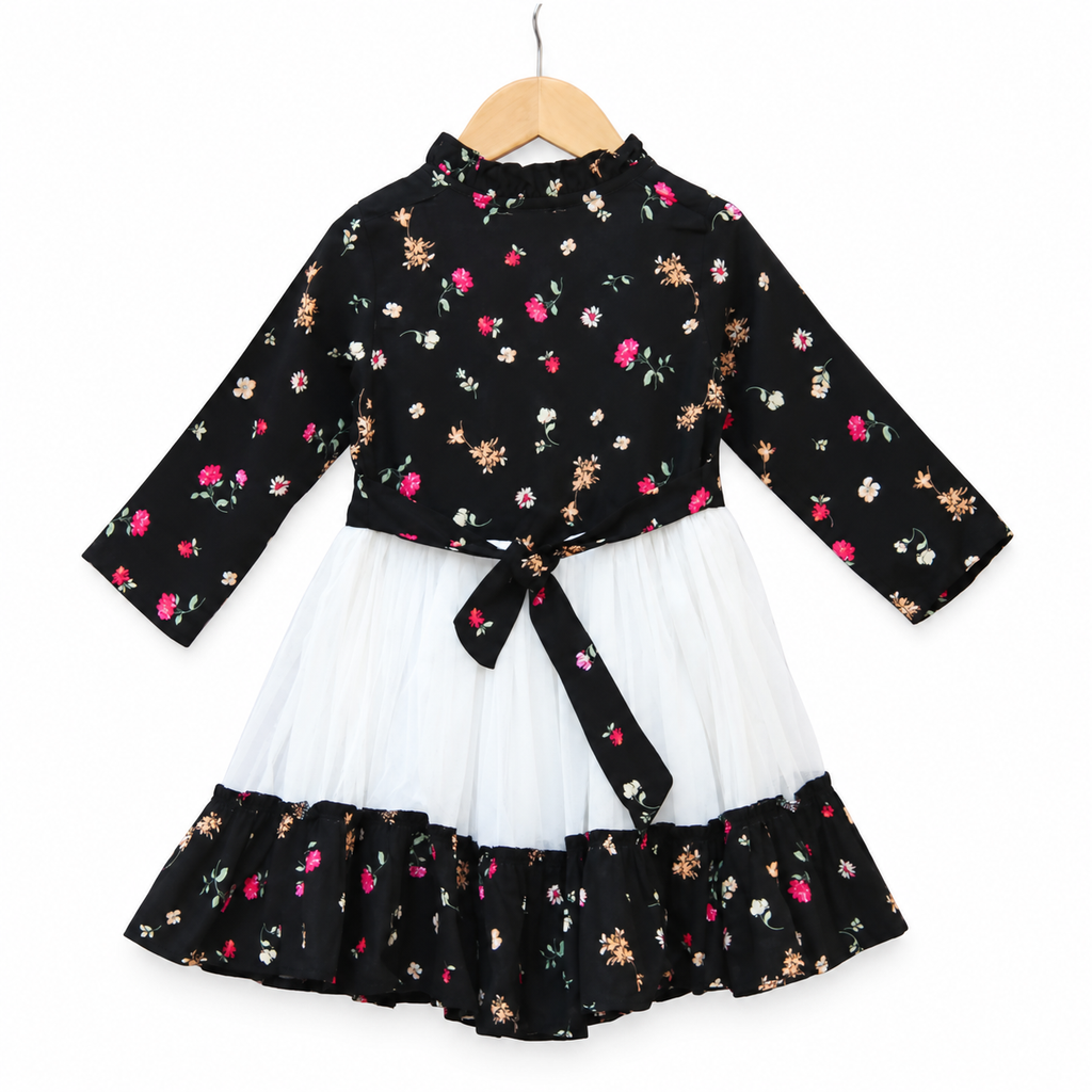 Layered net frock