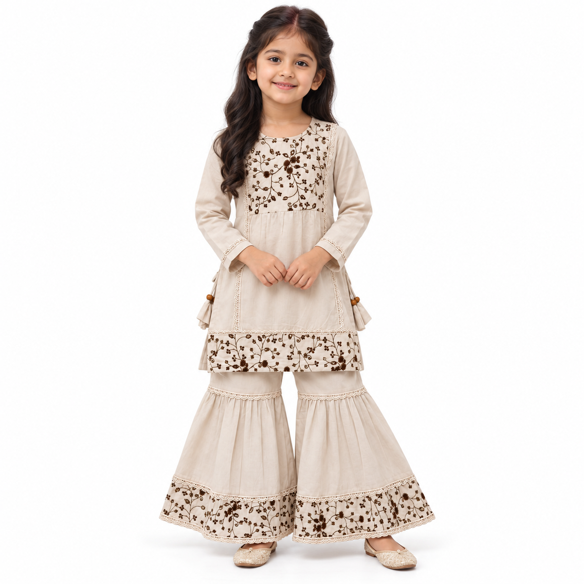 Kurti & Sharara Set Soft & Comfortable Kids Ethnic Wear