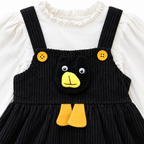 Kids mock 2-piece winter jumper dress