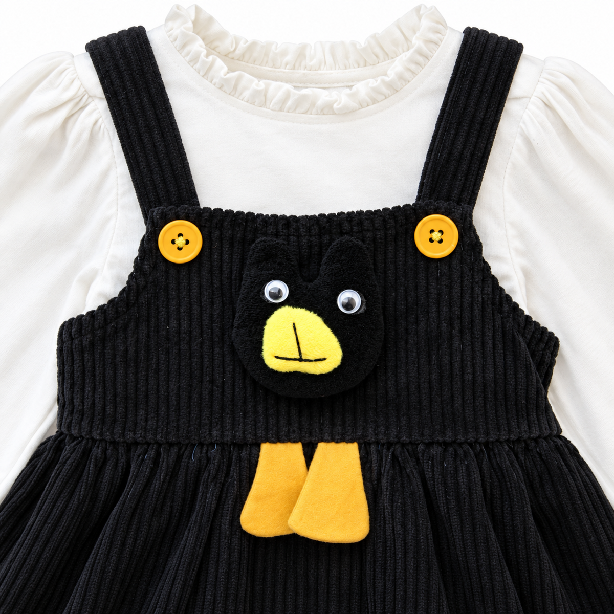 Kids mock 2-piece winter jumper dress