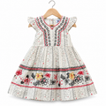 Pure Cotton Baby Girl Embroidered Frock
