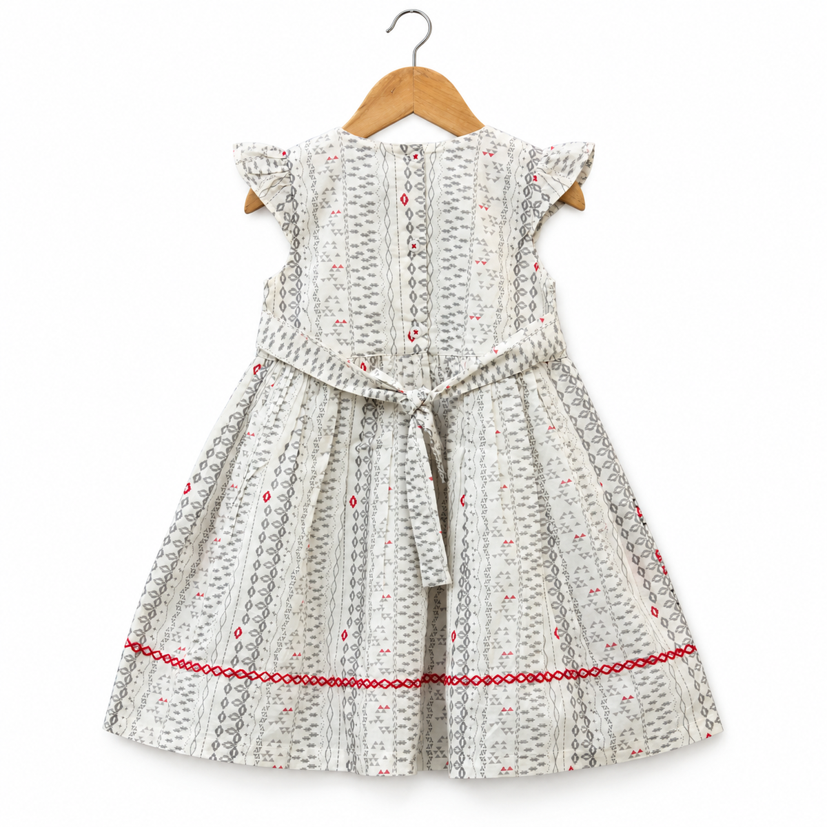 Pure Cotton Baby Girl Embroidered Frock