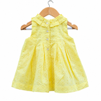 Yellow Sleeveless Cotton Frock