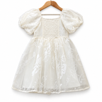 White Organza Party Wear Dress