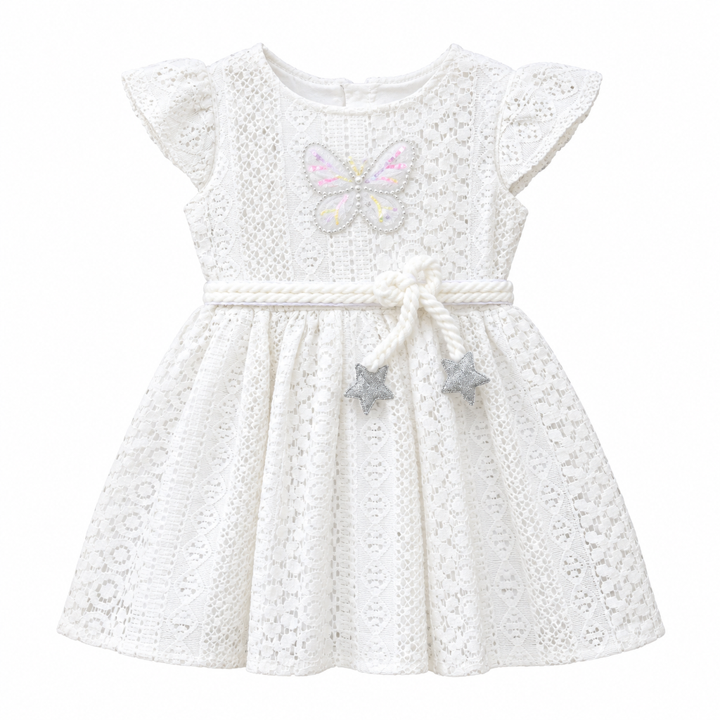 Cream Lace Party Wea |  Butterfly & Star Design